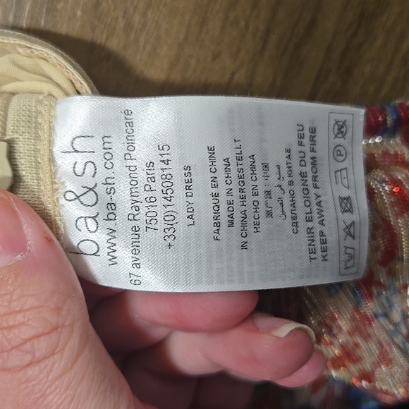 Ba&sh-NWT-Amelia Robe Wrap Red Rouge Dress-Size 2(please check measurements) - Picture 10 of 17